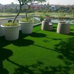 Fire Prevention Synthetic Lawn Grass For Sports Stadium High Standard