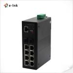 Managed Sfp din rail 8 Port Hardened Poe Switch 1000M