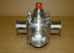 1 Inch Stainless Steel Sanitary Valves 3 Way Sanitary Ball Valve PTFE Sealing
