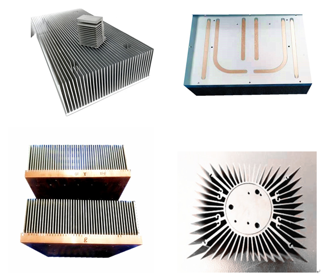 Silver Aluminium Extrusion Heatsink For Power Electronics Heatsink