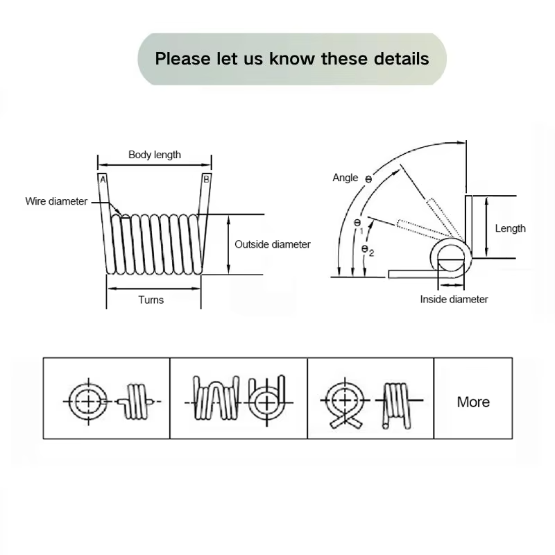 Non Standard Torsion Spring Static Torque High Precision Springs For Automotive Parts