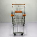 Asian Style 125L Conventional Metal Handcart Chain Supermarket Warehouse Trolley