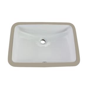 Wholesale Vanity American Standard Rectangle Undermount Sink 600mm White Ceramic from china suppliers