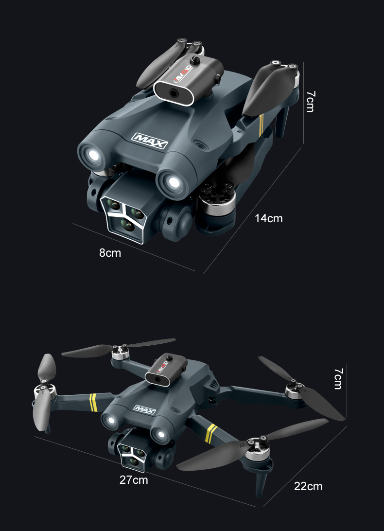 Beginner Drones HUGTEC W17HW Waypoint Flight Planning Slow Descending Landing UAV for 8-10MIN Event Coverage