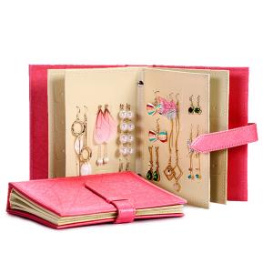 Wholesale Earrings Holder Book Fancy Jewelry Box Foldable For Earrings Storage from china suppliers