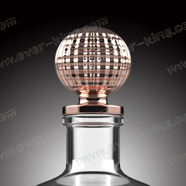 Empty Transparent Wine Tequila Glass Bottle Lead Free 750ml