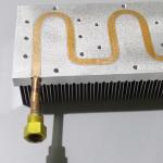 Enbeded Copper Tube Electronic Heat Sink IGBT For Water Cooling