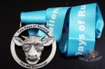 Deer Head Logo Metal Award Medals And Ribbons Nickel Plating 3D Mold Design