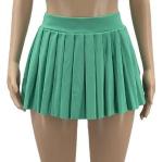 High Waist Women Fashion Dress Candy Colors Sleeveless Pleated Skirt