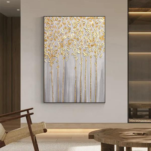 Modern Decoration Salon Posters On The Wall Pure Hand Drawn Abstract Oil