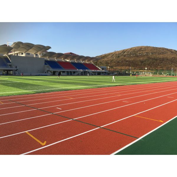 ISSS Seamless Polyurethane Sports Floors Anti Skidding Athletic Running Track