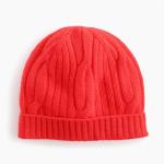 Female Cashmere Cable Knit Hat / Cable Knit Winter Hat One Size 5GG Gauge