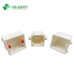 20mm Plastic Red Color Square Conduit Enclosure Wire Switch Box for in Chinese