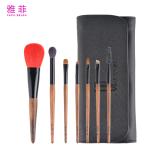 267A68107 7pcs Makeup Brush Set Private Label Luxury Animal Hair Makeup Brush