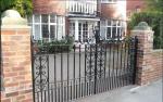 Waterproof Decorative Wrought Iron Gates Contemporary Iron Doors Anti Rat