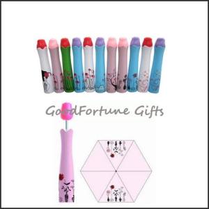Wholesale creative rose shape 3 fold advertising gift rain sunny umbrella from china suppliers