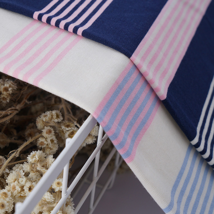 Breathable And Soft Hygroscopic Cotton ​Striped Material Fabric For Casual Wear