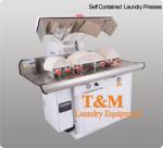 380V Dry Cleaning Press Machine , Ironning Collar Cuff Shirt Steam Press