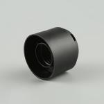 24MM 20MM Black Disc Top Cap 24/410 Double Wall Wide Frosted Cream Plastic