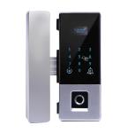 Sliding Mab Glass Electric Door Bottom Patch Lock Black / Silver Color