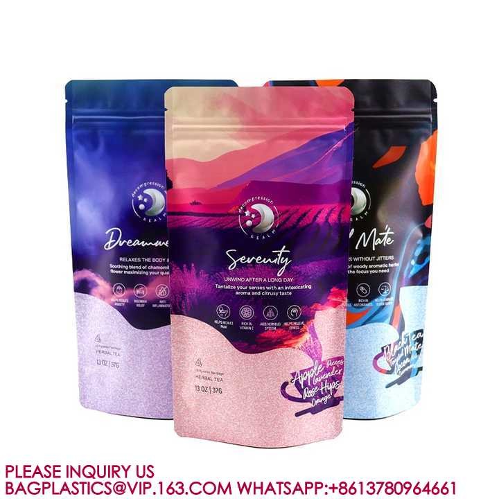 Recyclable Sachet Packaging Bags Smell Proof Die Cut 3.5g Mylar Bags For Small Businesses