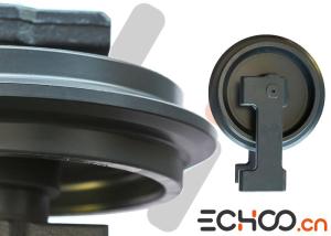 Wholesale High Hard Komatsu PC25 Excavator Idler Wheel / Black Komatsu Idler Long Life from china suppliers
