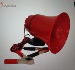 30W Car Megaphone , Red Bullhorn Speaker Working Voltage 6-24V