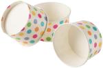 Party Supplies Rainbow Polka Dots Disposable Paper Ice Cream Cups With Lids