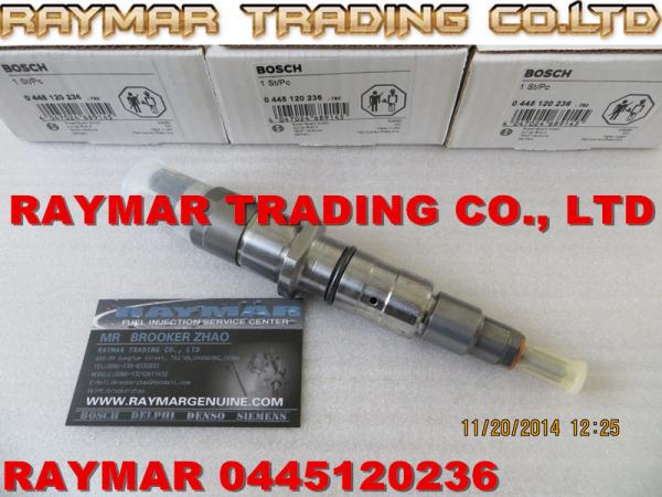 BOSCH Common rail injector 0445120236, 4939061, 4940170 5263308, KOMATSU 6745-11