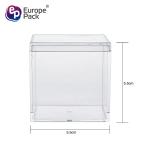 Europe-Pack direct sell disposable 130ml square cups with lid for dessert