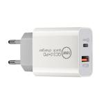 18w Type C Pd Qual Quick Charge 3.0 Fast Charger Dual Ports 20W Usb C Travel