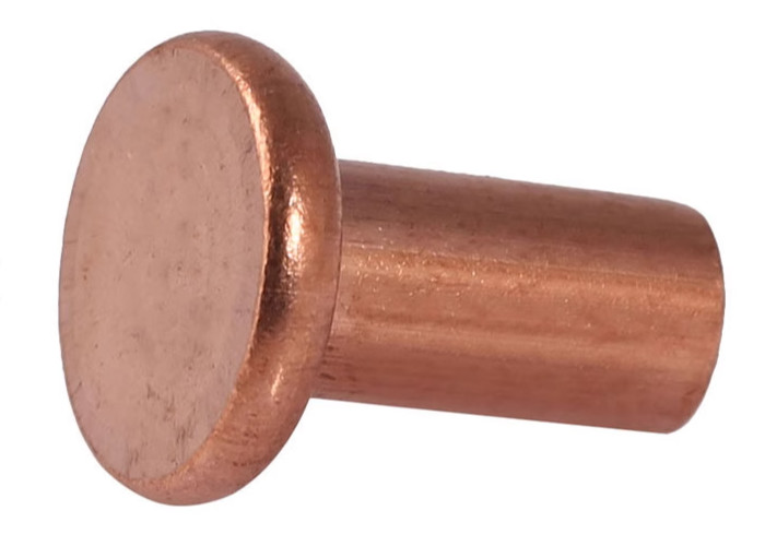M7 M10 M8 Copper Flat head solid rivet 7/8 1 3/16 Copper finishing solid rivet custom size