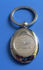 Pad Printing / Offset Pad Printing Promotion oval gift metal keyrings