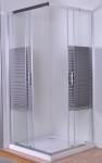 Grey Silk Painted Glass Shower Enclosures 900 X 900 For Model Rooms / Supermarke