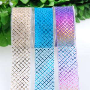 Wholesale Rainbow 25 Mm Printed Sheer Ribbon Tear Resistant For Perfume Packaging from china suppliers