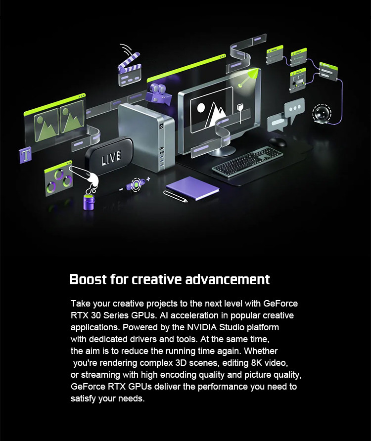 LHR Dedicated Graphics Card IGame GeForce RTX 3070 Bilibili E Sports Edition OC 8GB