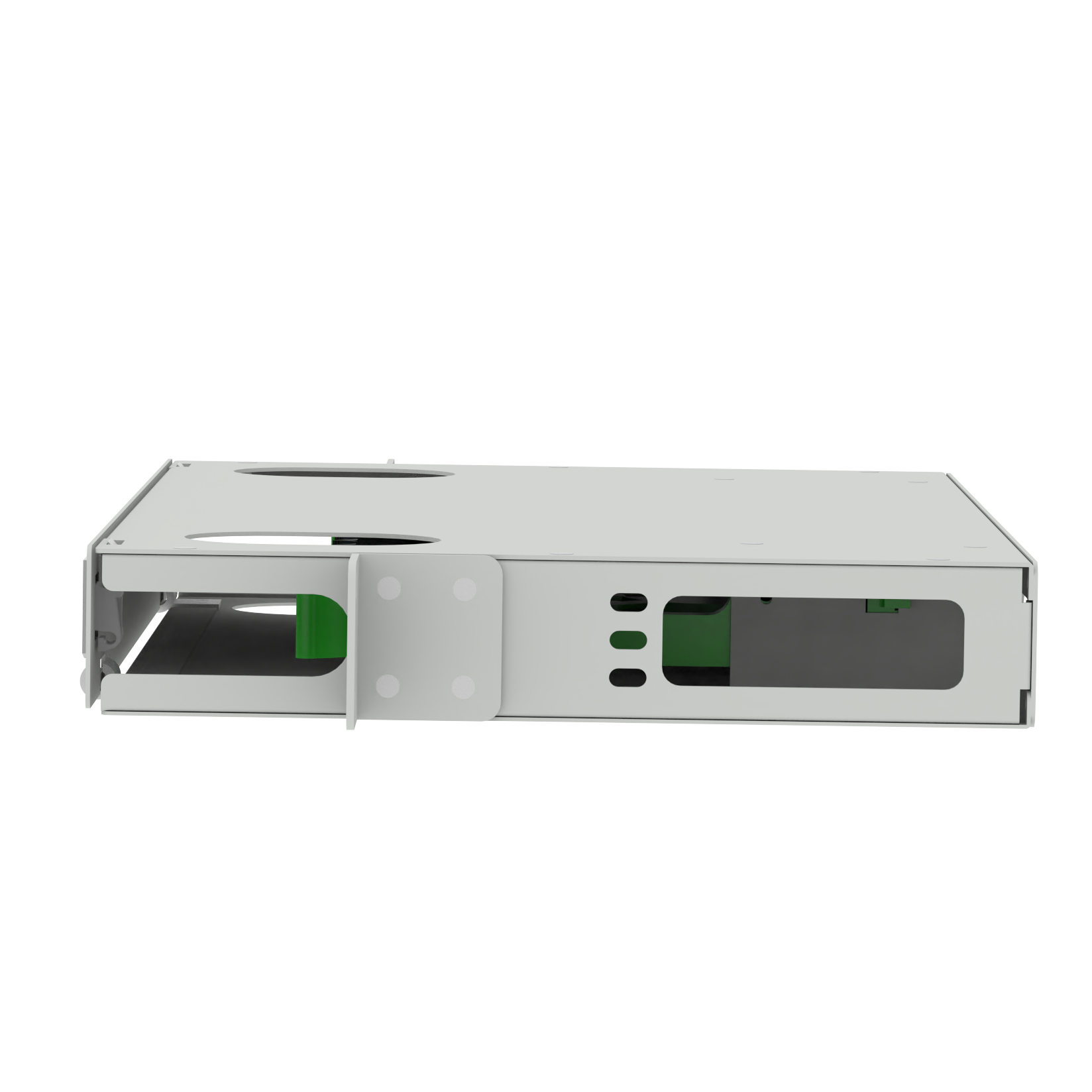 ODN Network SC Type 12 Ports Fiber Distribution Patchpanel with Used Feature RAL 7035