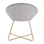 Wear Resisting Artificial Leather Dining Room Chairs Metal Leg Luxurious Style