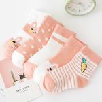 organic cotton Printed Picture Socks Slipproof For Newborn Baby