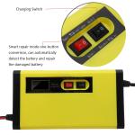 Wet Lead Acid 12V 8A LCD Display Battery Charger Pulse Repair For Car Motorcycle