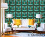 Golden Color Decorative 3D Home Wallpaper , PVC Wallpaper For House Interior
