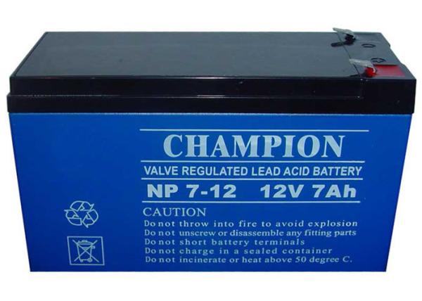 China Champion Battery 12V7Ah NP7-12 Lead Acid AGM Battery VRLA Battery, SLA