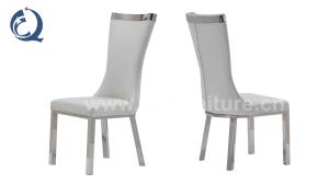 Wholesale Luxury Chrome SS Dining Chairs softness Upholstered Dining Room Chair from china suppliers