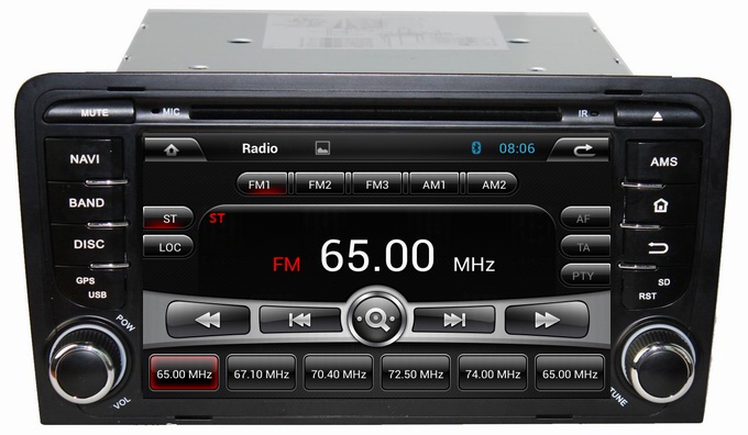 Android 4.2 system Audi A3 2003-2011 dvd radio with gps navigation mp3 player OCB-7012C