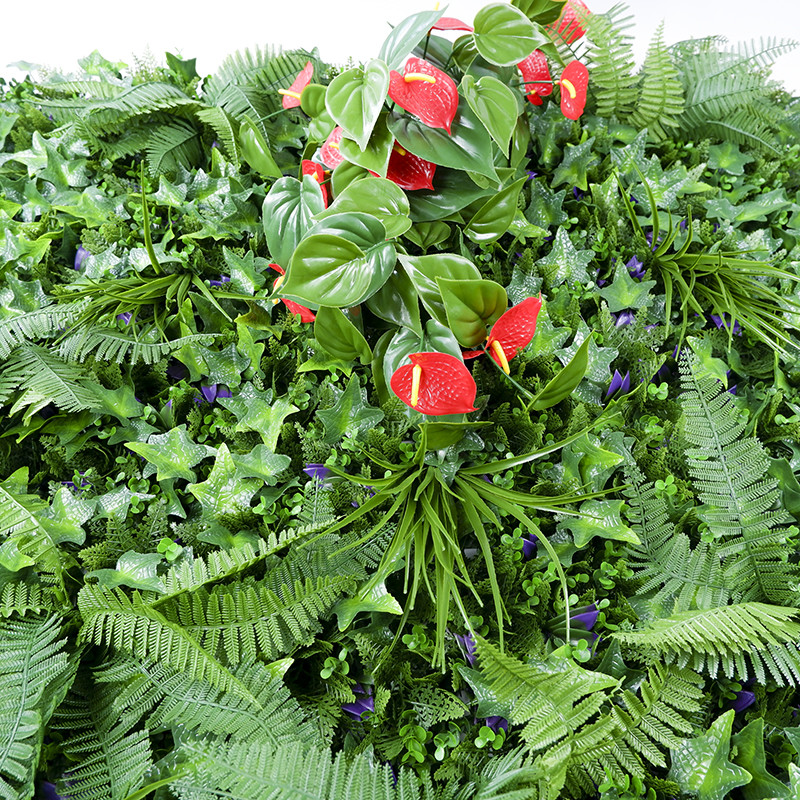 100*100CM Durable Artificial Plant Wall Panel 3D Synthetic Landscape For Indoor