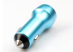All Metal Aluminum Alloy 3.1A Car Phone Charger , Dual Usb Port Cell Phone Car