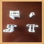 Fireproof UPVC Window Profile Grey Black Color Laminated For Building