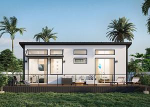 Wholesale Single Family Exquisite Light Steel Frame House Design For Seaside Vacation Homes from china suppliers