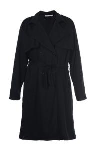 Wholesale Fitted Lapel Collar Long Cool Womens Coats Customized Size With Belt Strap from china suppliers