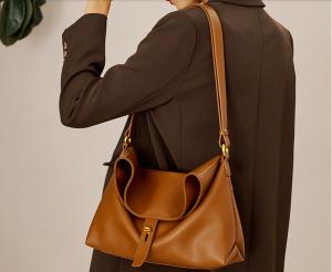 Wholesale 31cm Womens Leather Bag Fake Real Leather Hasp Closure from china suppliers